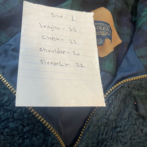 Pendleton Women Fuzzy Full Zip Sherpa Coat Jacket Sz Large - Picture 12 of 12